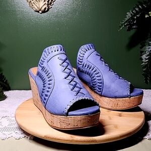 Periwinkle Espadrille Size 9.5 Platform